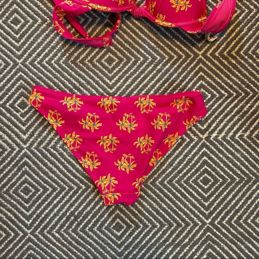 Aerie palm tree bikini set